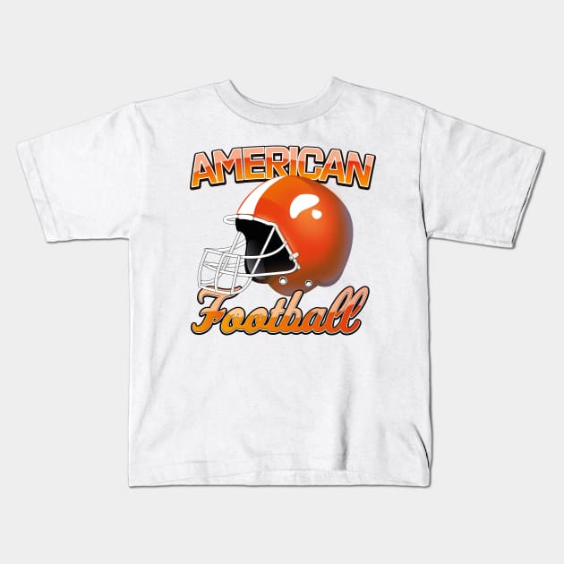American Football Kids T-Shirt by nickemporium1